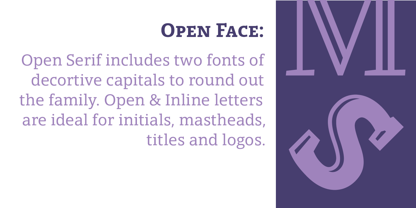 Przykładowa czcionka Open Serif #4